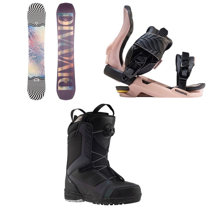 Rossignol - Rossignol Diva Snowboard + Diva Snowboard Bindings + Alley Boa H4 Snowboard Boots - Women's 2026