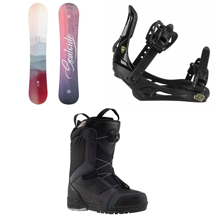 Rossignol - Rossignol Soulside Snowboard + Ultraviolet Snowboard Bindings + Alley Boa H4 Snowboard Boots - Women's 2026