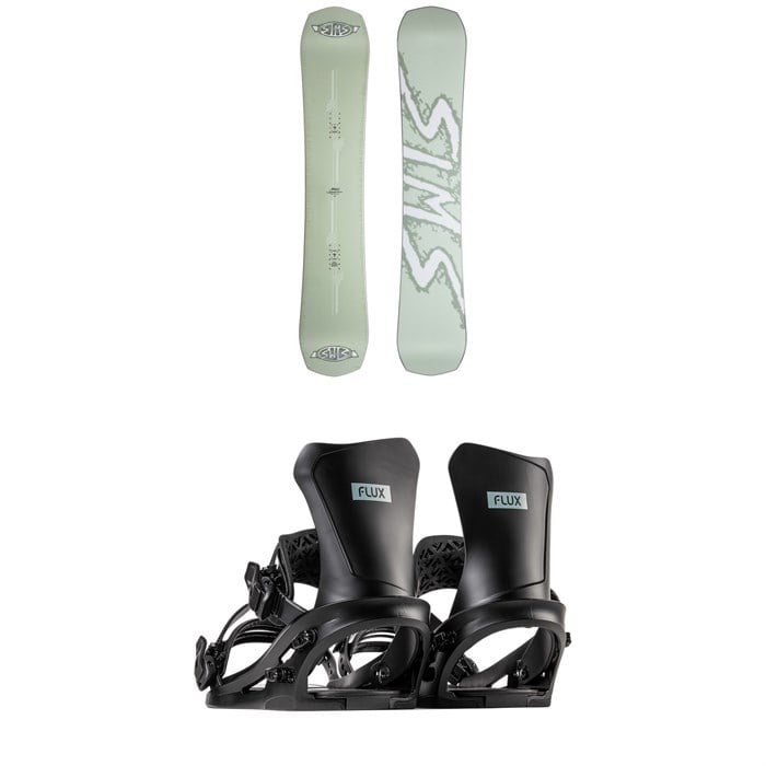 Sims - Sims Distortion Snowboard + Flux DS Snowboard Bindings 2026