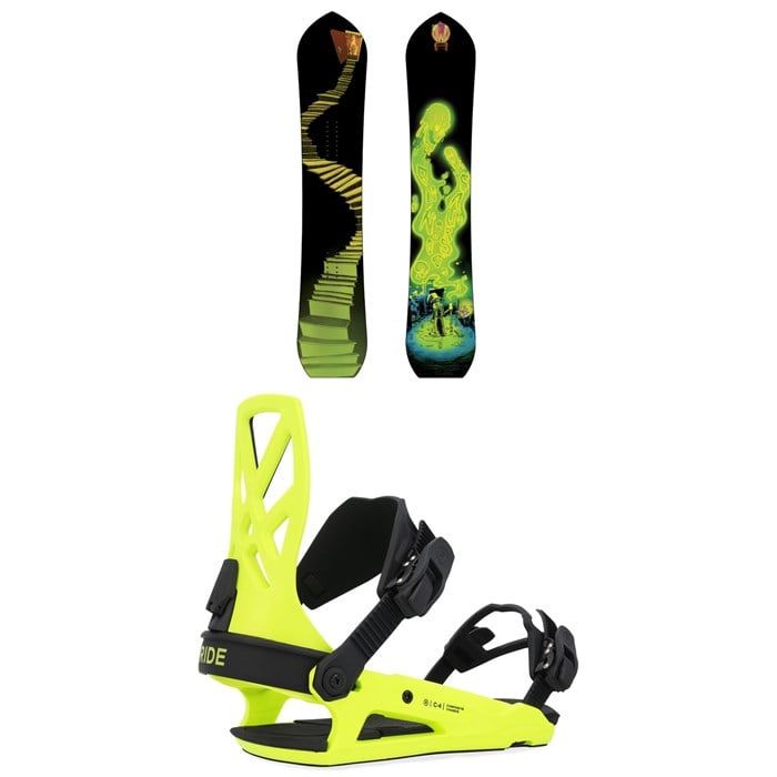 Dinosaurs Will Die - Dinosaurs Will Die Wizard Stick Snowboard + Ride C-4 Snowboard Bindings 2025