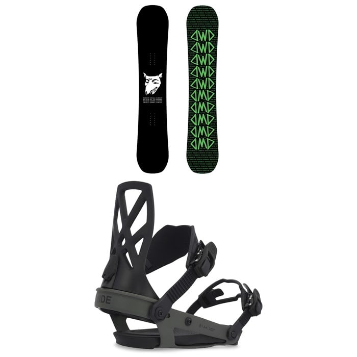 Dinosaurs Will Die - Dinosaurs Will Die Rat Snowboard + Ride A-4 Snowboard Bindings 2025