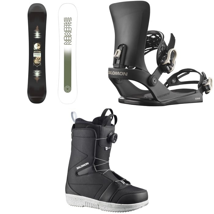 Salomon - Salomon Pulse Snowboard + EDB X Snowboard Bindings + Faction Boa X Snowboard Boots 2026