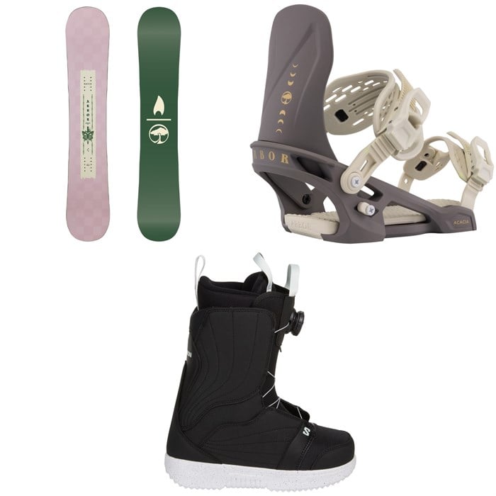 Arbor - Arbor Cadence Snowboard + Acacia Snowboard Bindings + Salomon Pearl Boa X Snowboard Boots - Women's 2026