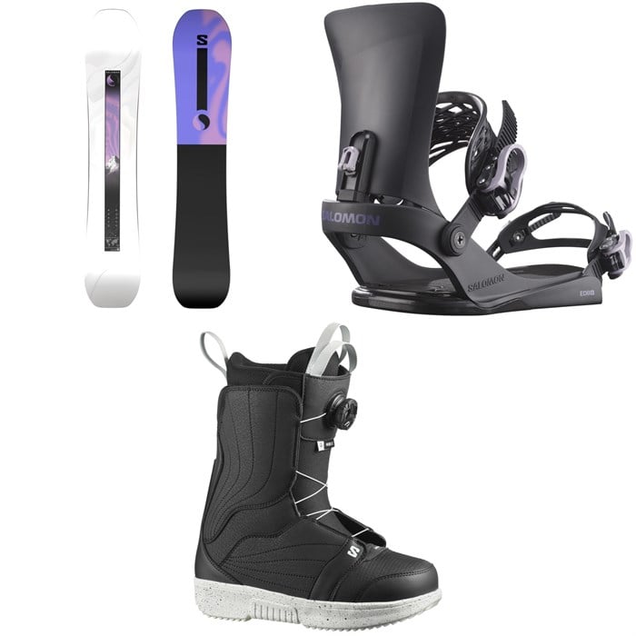 Salomon - Salomon Bliss Snowboard + EDB X Snowboard Bindings + Pearl Boa X Snowboard Boots - Women's 2026