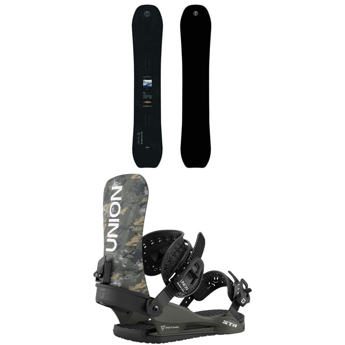 Public Snowboards - Public Snowboards Research Snowboard + Union STR Snowboard Bindings 2026