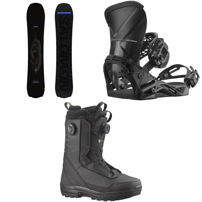 Salomon - Salomon Fastlane Snowboard + Quantum Carbon Snowboard Bindings + Malamute Dual Boa Snowboard Boots 2026
