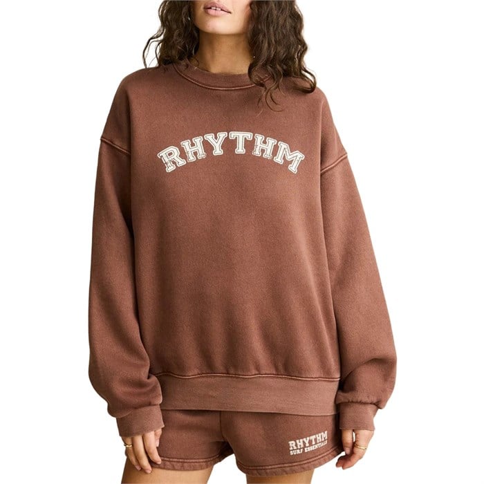 Rhythm - Rhythm Collegiate Oversized Crew Neck Fleece - Women's