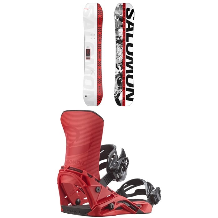 Salomon - Salomon Huck Knife Pro Dusty Snowboard + District Snowboard Bindings 2026