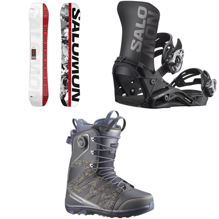 Salomon - Salomon Huck Knife Pro Dusty Snowboard + District Snowboard Bindings + X Approach Lace SJ Boa Snowboard Boots 2026