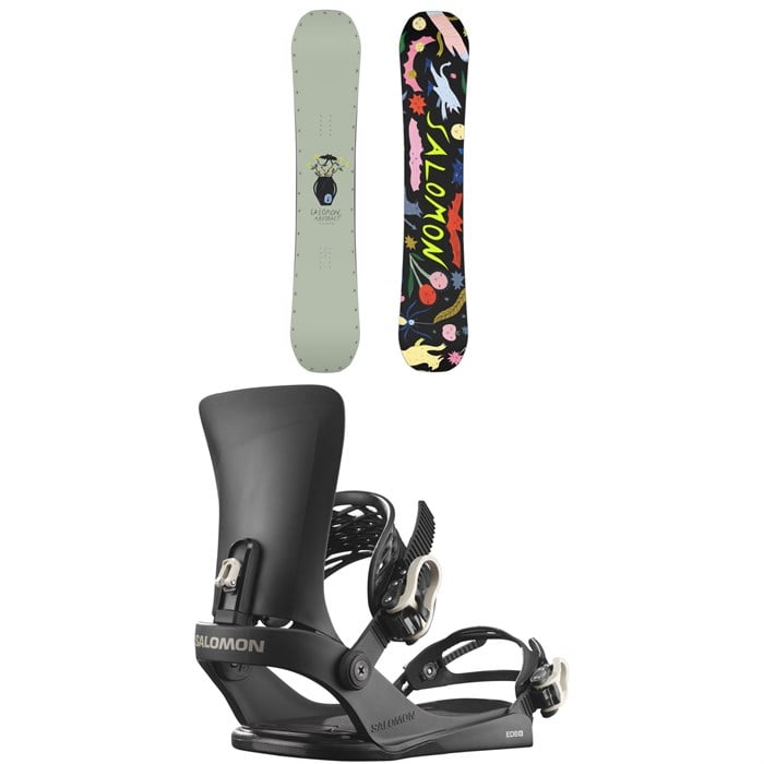 Salomon - Salomon Abstract Snowboard + EDB X Snowboard Bindings