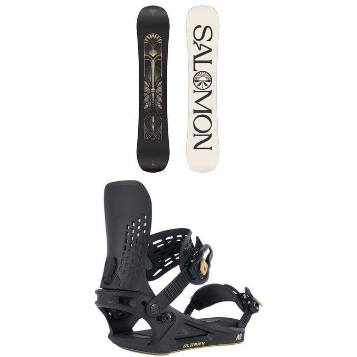 Salomon - Salomon Wonder Snowboard + K2 Albany Snowboard Bindings - Women's