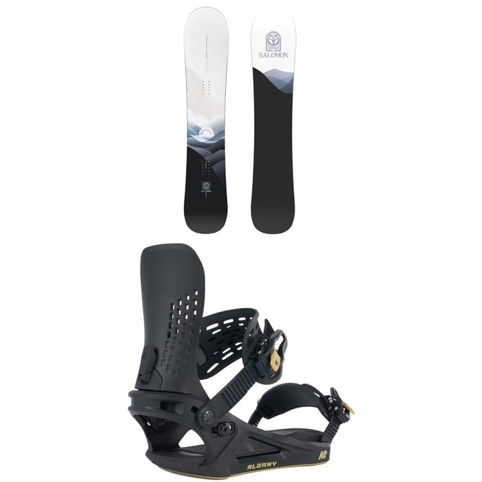 Salomon - Salomon Bellevue Snowboard + K2 Albany Snowboard Bindings - Women's