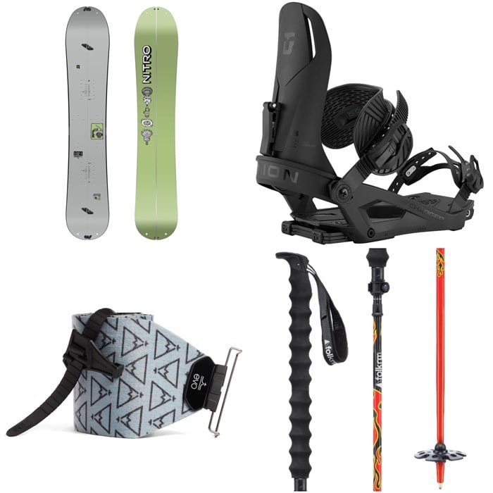 Nitro - Nitro Alternator Splitboard + Union Charger Splitboard Bindings + evo x Pomoca Pro Glide Splitboard Skins + Folkrm Kulshan Poles 2026