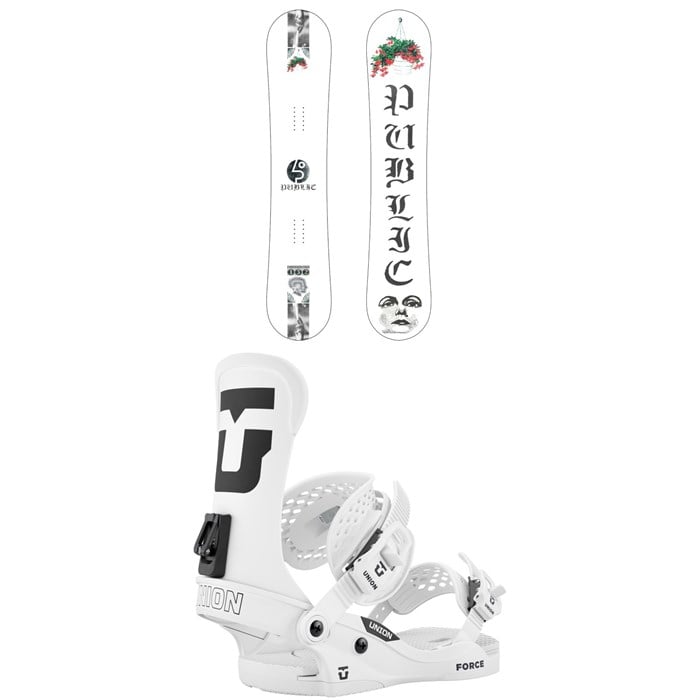 Public Snowboards - Public Snowboards Disorder Snowboard + Union Force Classic Snowboard Bindings 2026
