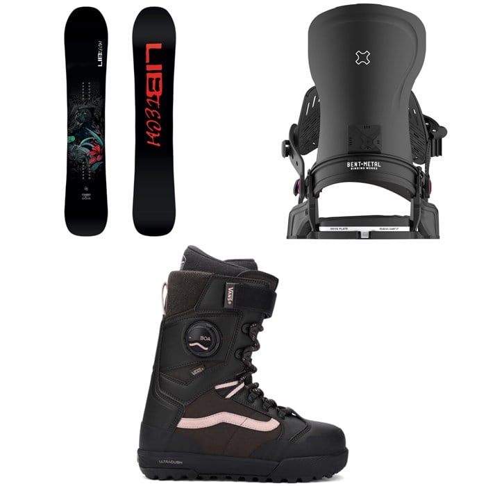 Lib Tech - Lib Tech Dynamiss C3 Snowboard + Bent Metal Forte Snowboard Bindings + Vans Luna Pro Snowboard Boots - Women's 2026