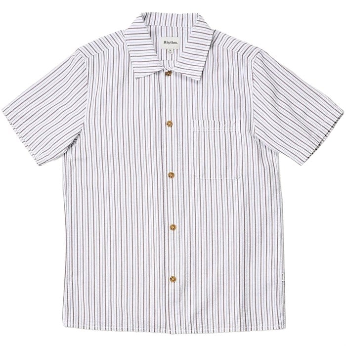 Rhythm - Rhythm Seersucker Stripe Short-Sleeve Shirt - Men's