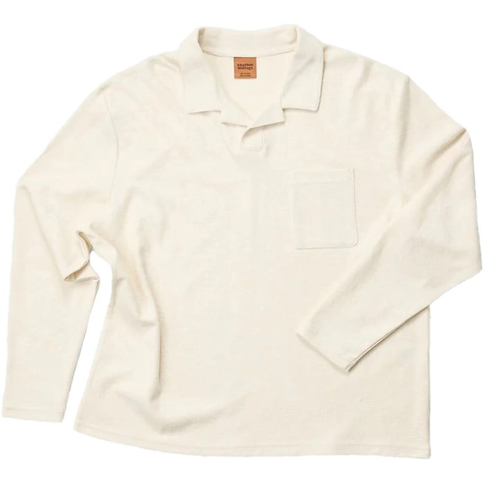Rhythm - Rhythm Vintage Terry Long-Sleeve Polo - Men's