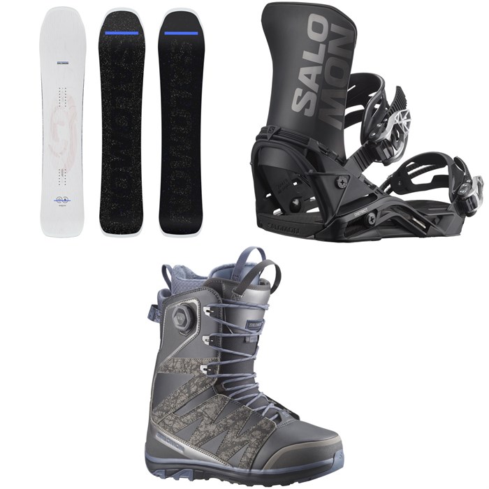 Salomon - Salomon Jetstream Snowboard + District Snowboard Bindings + X Approach Lace SJ Boa Snowboard Boots 2026