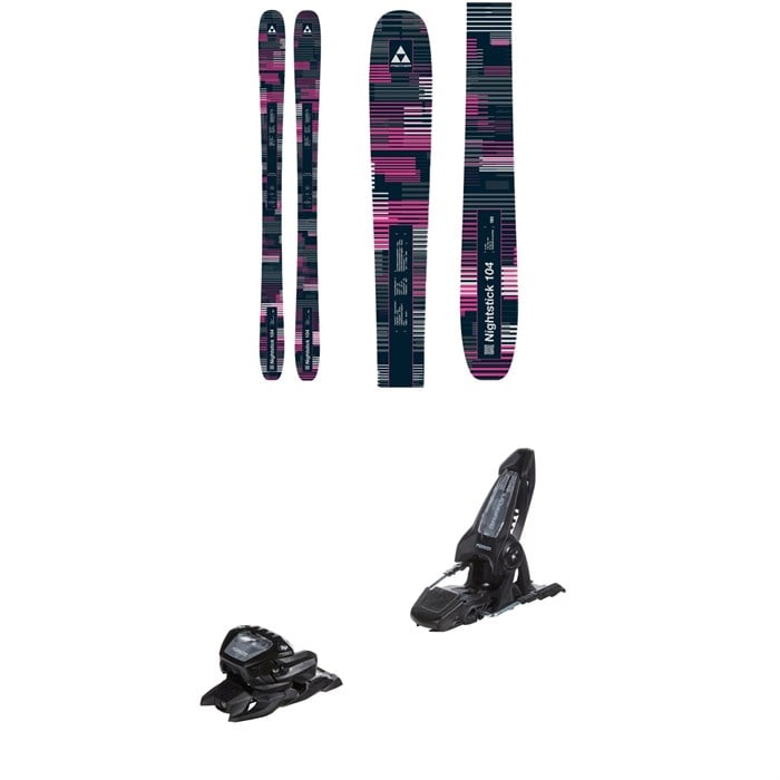 Fischer - Fischer Nightstick 104 Skis + Marker Griffon 13 ID Ski Bindings 2026