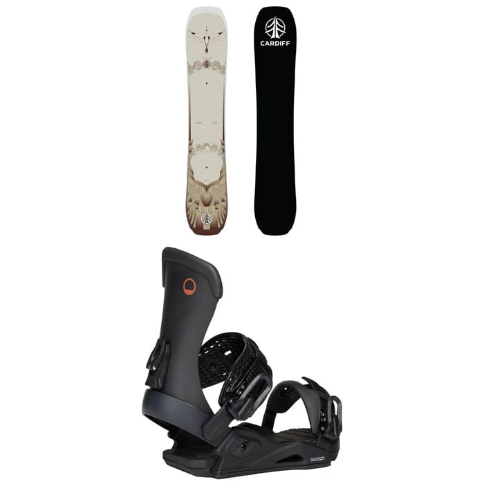 Cardiff - Cardiff Crane Enduro Snowboard + Season Meld Snowboard Bindings 2026