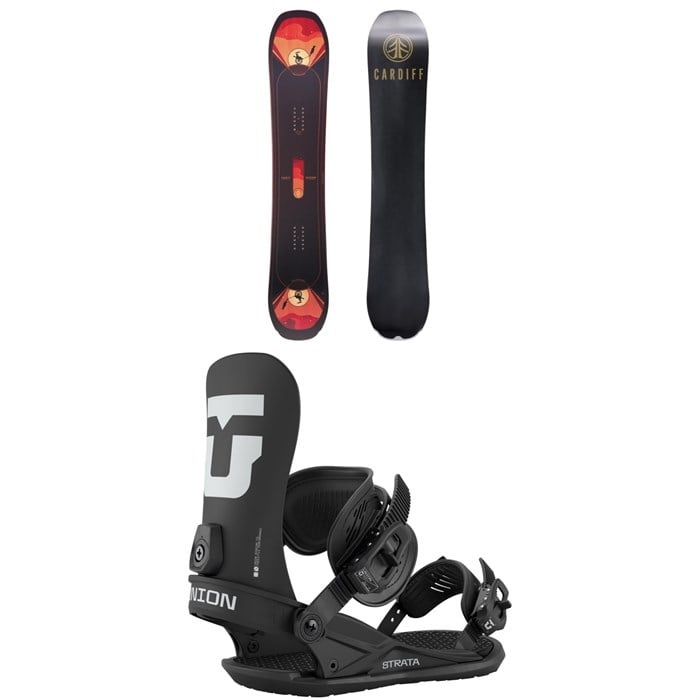 Cardiff - Cardiff Trickshaw Snowboard + Union Strata Snowboard Bindings 2026