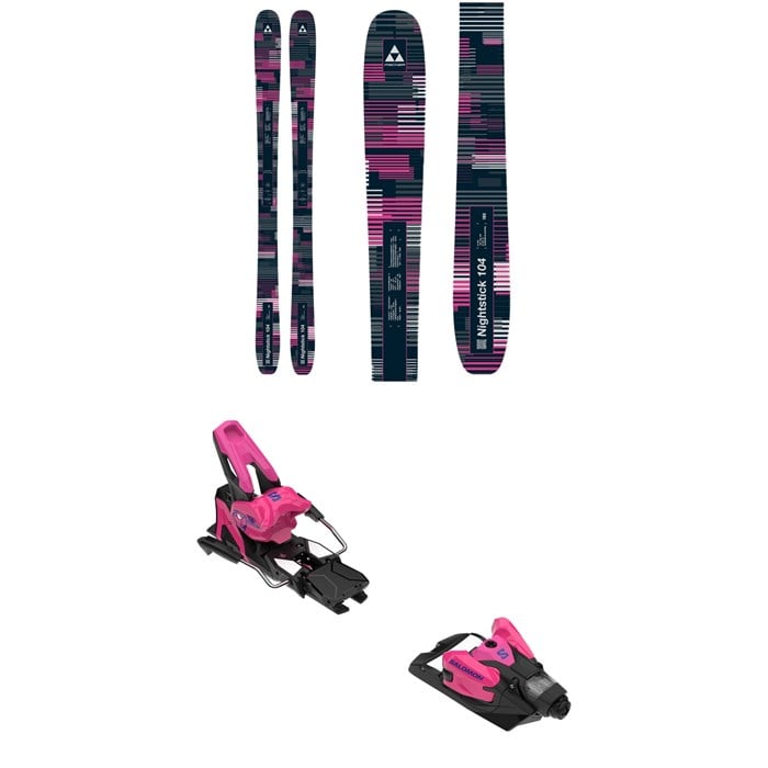 Fischer - Fischer Nightstick 104 Skis + Salomon Strive 14 MN Ski Bindings 2026
