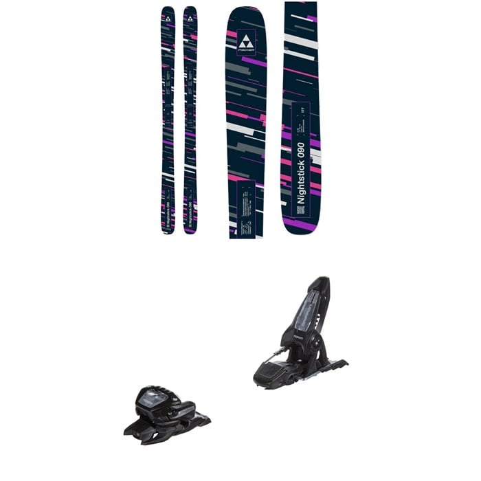 Fischer - Fischer Nightstick 90 Skis + Marker Griffon 13 ID Ski Bindings 2026