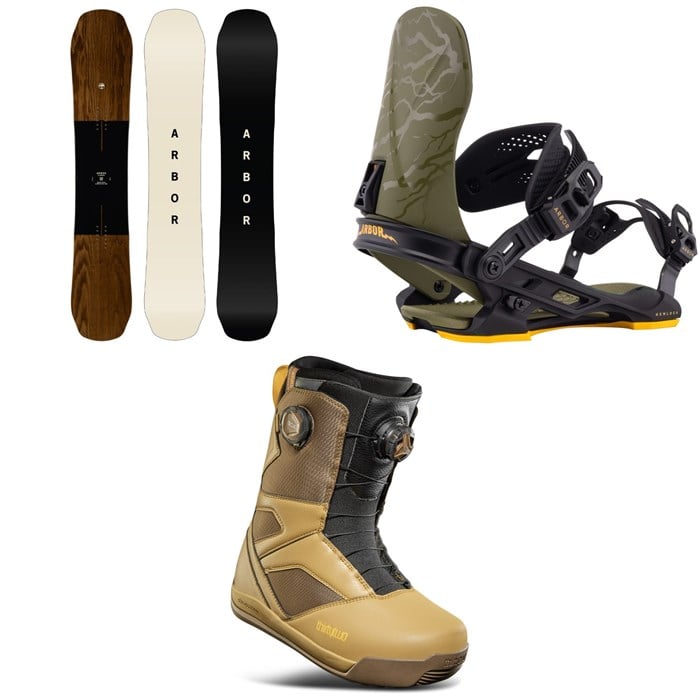 Arbor - Arbor Element Snowboard + Hemlock Snowboard Bindings + thirtytwo STW Double Boa Snowboard Boots 2026