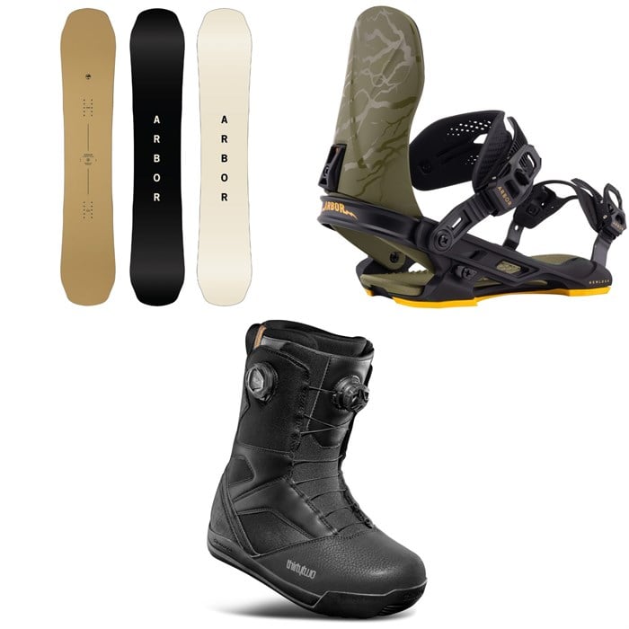 Arbor - Arbor Element Decon Snowboard + Hemlock Snowboard Bindings + thirtytwo STW Double Boa Snowboard Boots 2026