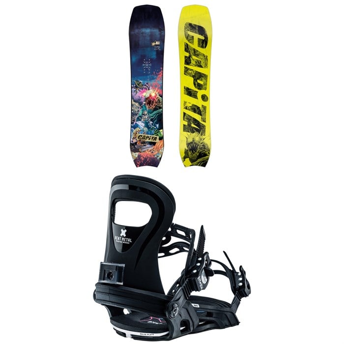 CAPiTA - CAPiTA Children Of The Pow Snowboard + Bent Metal BMX Snowboard Bindings - Kids' 2025