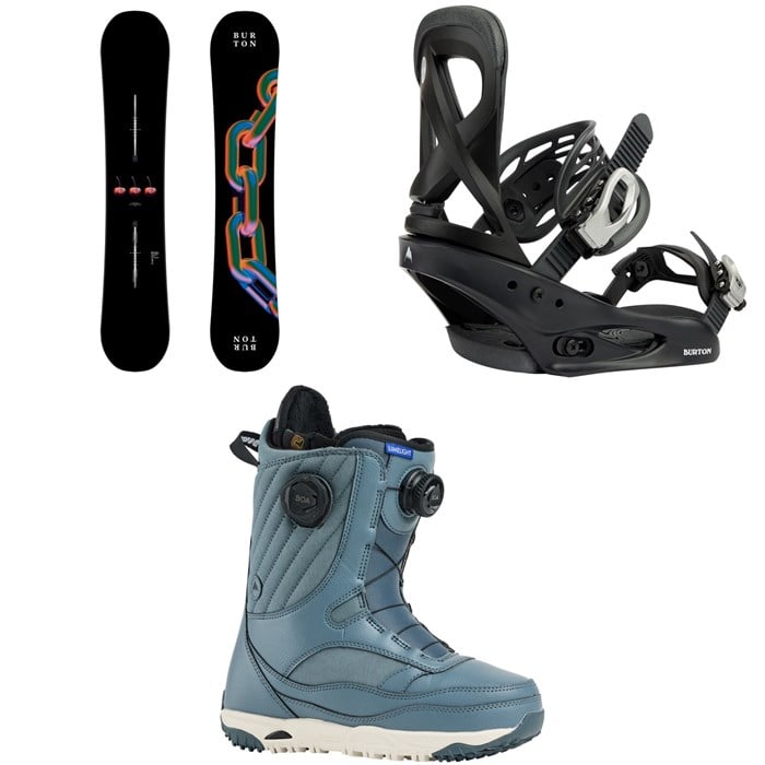 Burton - Burton Cultivator Snowboard + Scribe Snowboard Bindings + Limelight Boa Snowboard Boots Women's 2026