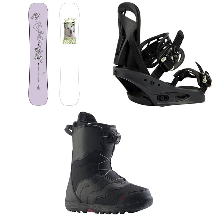 Burton - Burton Good Company Snowboard + Citizen Snowboard Bindings + Mint Boa Snowboard Boots - Women's 2026
