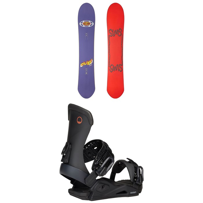 Sims - Sims Nub Snowboard + Season Meld Snowboard Bindings