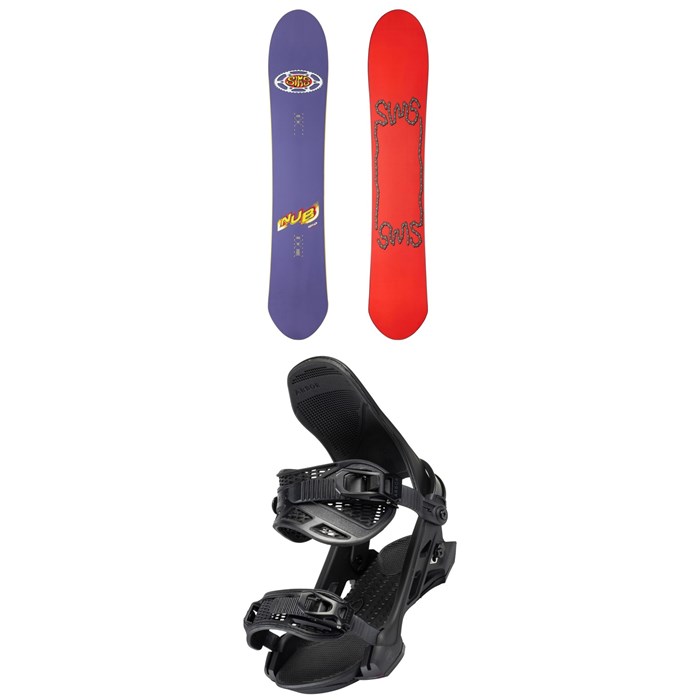 Sims - Sims Nub Snowboard + Arbor Hemlock Snowboard Bindings