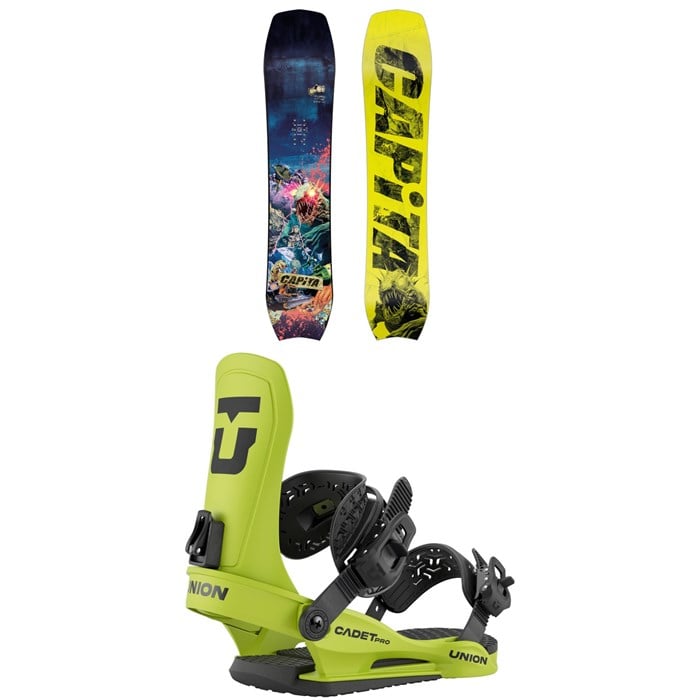 CAPiTA - CAPiTA Children Of The Pow Snowboard + Union Cadet Pro Snowboard Bindings - Kids'