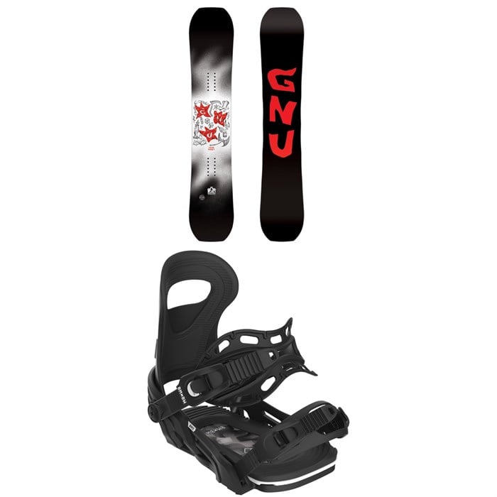 GNU - GNU Young Money C2E Snowboard + Bent Metal BMX Snowboard Bindings - Kids' 2025