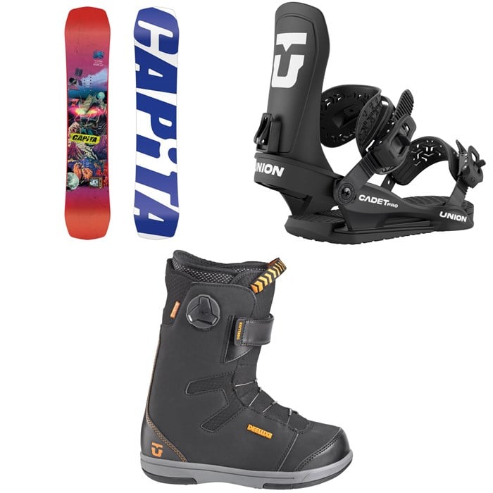 CAPiTA - CAPiTA Children Of The Gnar Snowboard + Union Cadet Pro Snowboard Bindings + Cadet Snowboard Boots - Kids'