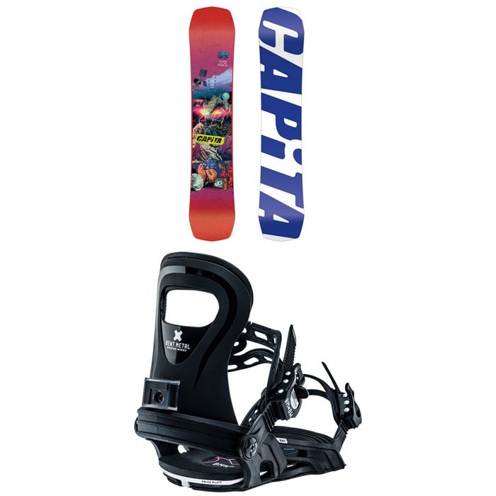 CAPiTA - CAPiTA Children Of The Gnar Snowboard + Bent Metal BMX Snowboard Bindings - Kids'