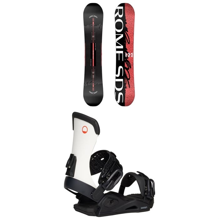 Rome - Rome Heist Snowboard + Season Meld Snowboard Bindings - Women's