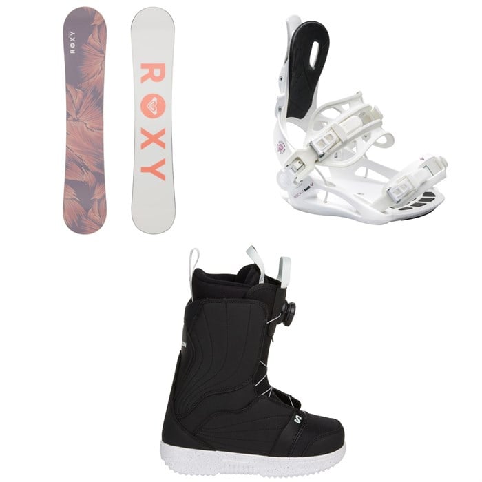 Roxy - Roxy Raina LTD Snowboard + Rock-It Dash Snowboard Bindings + Salomon Pearl Boa X Snowboard Boots - Women's 2026