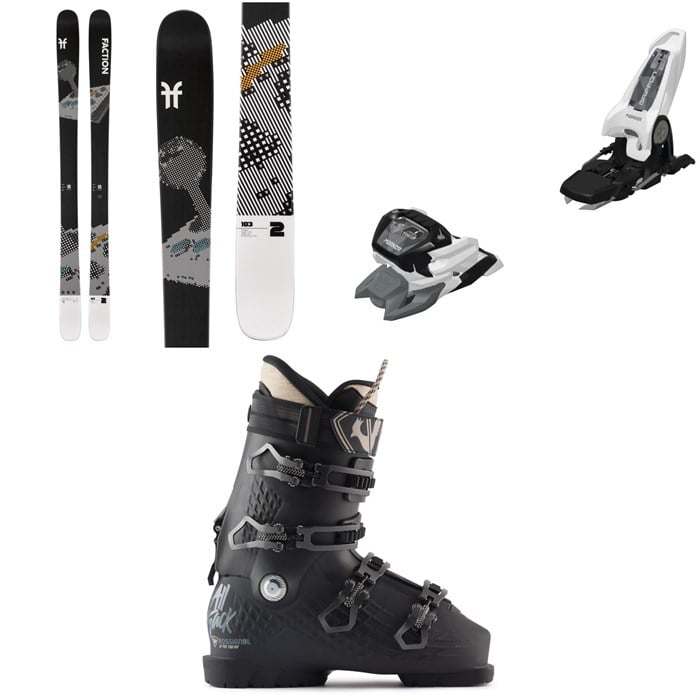Faction - Faction Prodigy 2 Skis+ Marker Griffon 13 ID Ski Bindings + Rossignol Alltrack Pro 100 MV Ski Boots 2025