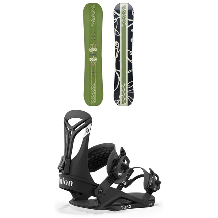 K2 - K2 Lime Lite Snowboard + Union Rosa Snowboard Bindings - Women's
