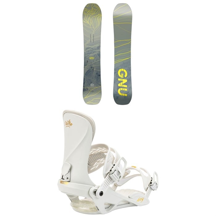 GNU - GNU Frosting C2 Snowboard + Nitro Ivy Snowboard Bindings - Women's 2025