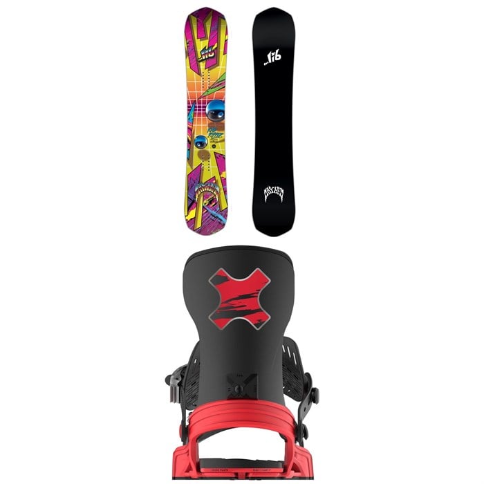Lib Tech - Lib Tech Mayhem Rad Ripper C3 Snowboard + Bent Metal Axtion Snowboard Bindings