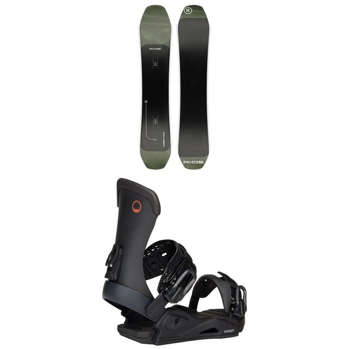 Ride - Ride Deep Fake Snowboard + Season Meld Snowboard Bindings