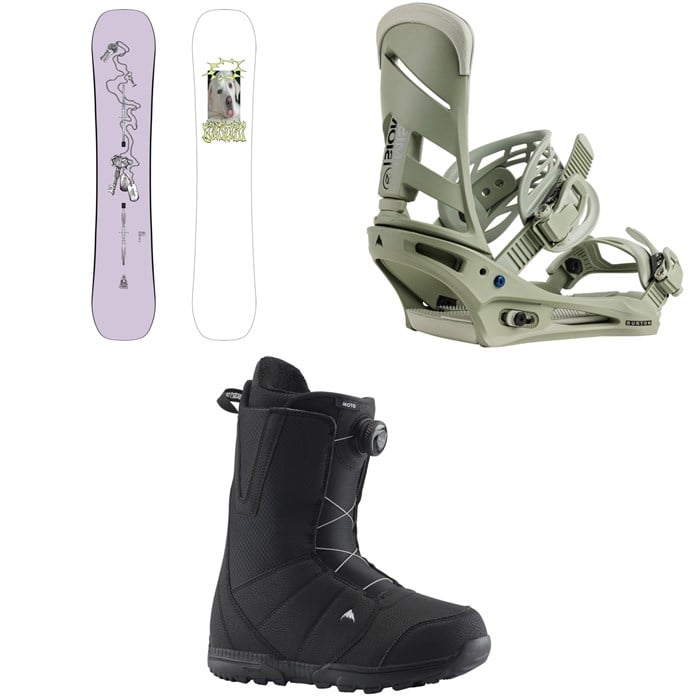 Burton - Burton Good Company Snowboard + Mission Snowboard Bindings + Moto Boa Snowboard Boots 2026