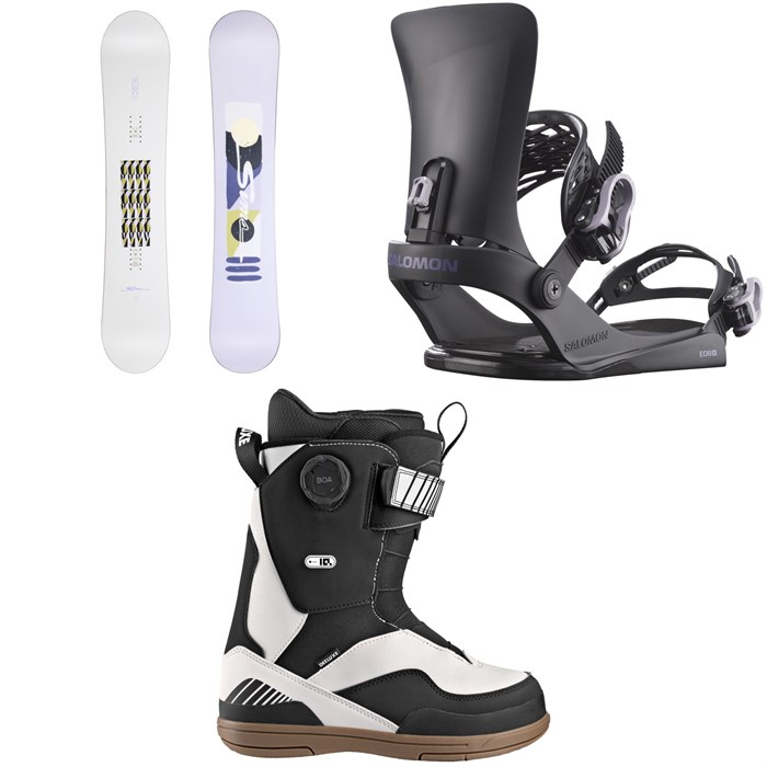 Sims - Sims Fluid Snowboard + Salomon EDB X Snowboard Bindings + Deeluxe ID Lara Boa Snowboard Boots - Women's 2026