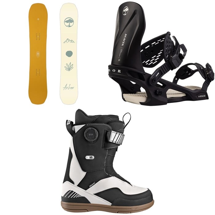 Arbor - Arbor Swoon Decon Snowboard + Acacia Snowboard Bindings + Deeluxe ID Lara Boa Snowboard Boots - Women's 2026