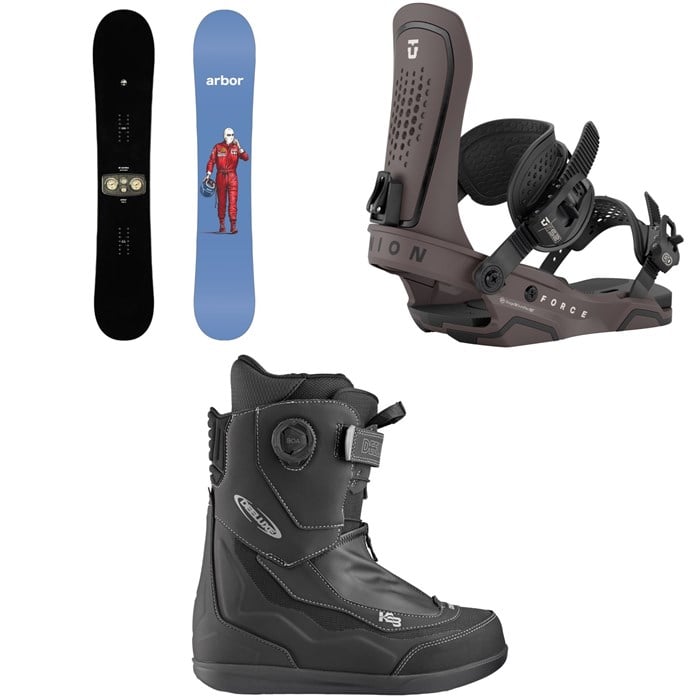 Arbor - Arbor El Camino Snowboard + Union Force Snowboard Bindings + Deeluxe Aeris Snowboard Boots 2026