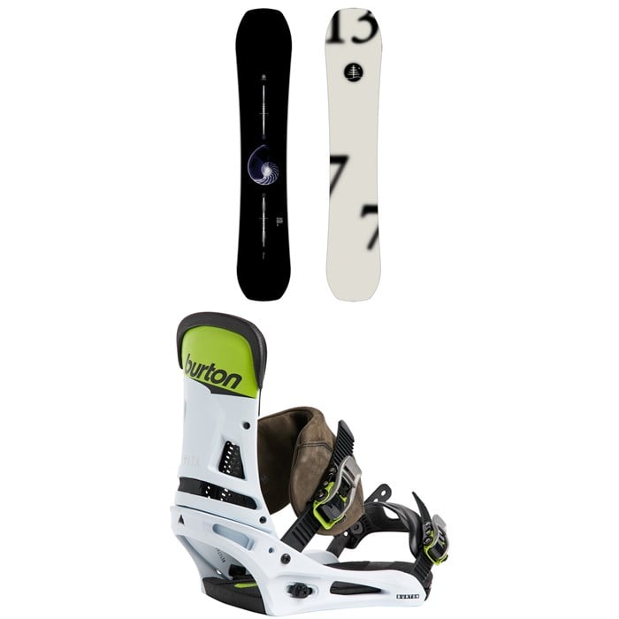 Burton - Burton Family Tree Hometown Hero Snowboard + Malavita Snowboard Bindings 2026